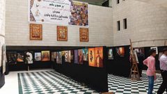 فلسطين حكاية ولون معرض فني يحط في جامعة النجاح