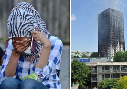 اللحظات الأخيرة لإمرأة حوصرت بحريق لندن