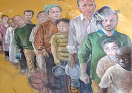 فنان يحول قادة العالم إلى لاجئين (صور)