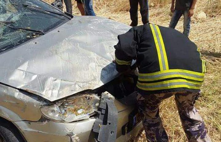أربع إصابات طفيفة اثر حادث تصادم مركبتين
