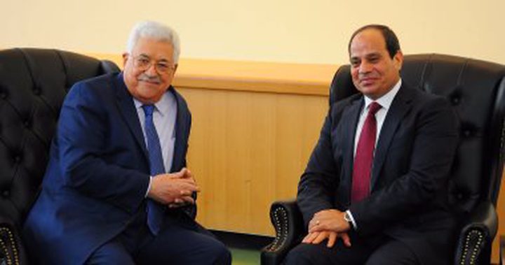 السيسي يبحث مع الرئيس آخر تطورات القضية الفلسطينية