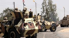 مقتل ثلاثة مسلحين بنيران الجيش المصري بسيناء