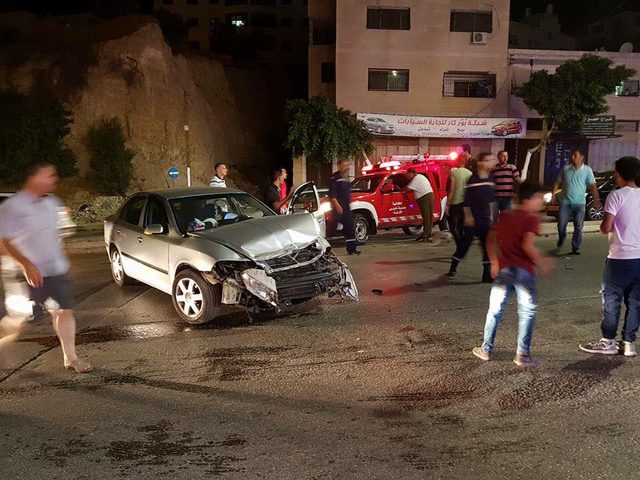 سبع إصابات بحادث سير في نابلس