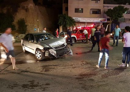 سبع إصابات بحادث سير في نابلس