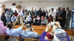 تكريم الطلبة الفائزين بمسابقة "خواطر طلابية لأسرى الحرية 2"