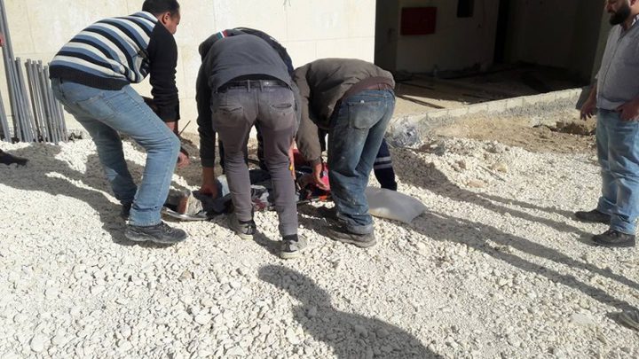 سقوط عامل من ورشة بناء في نابلس