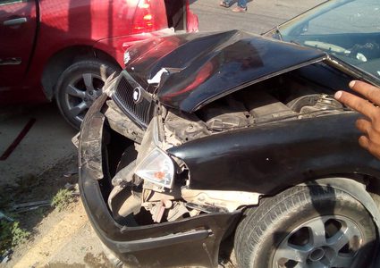 إصابة ستة مواطنين بحادث سير غرب نابلس "صور"