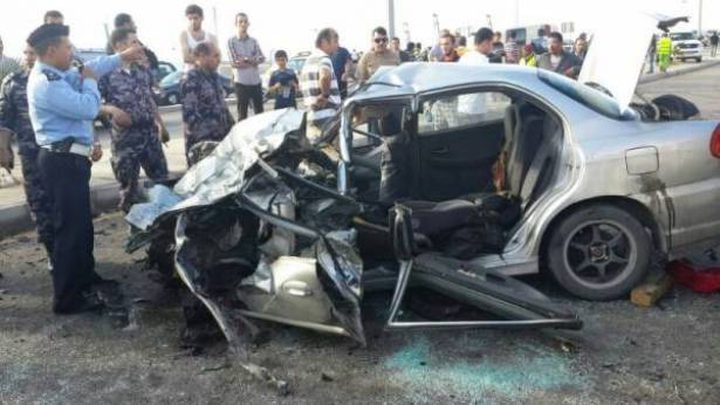 مصرع مواطنة واصابة ابنتها في حادث سير في الاردن
