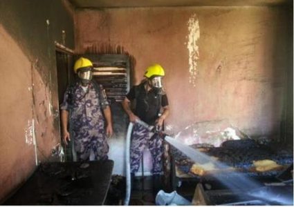 اندلاع حريق في منزل جنوب نابلس