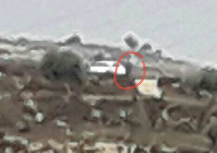 طائرة استطلاع إسرائيلية تثير قلق المواطنين (صور)