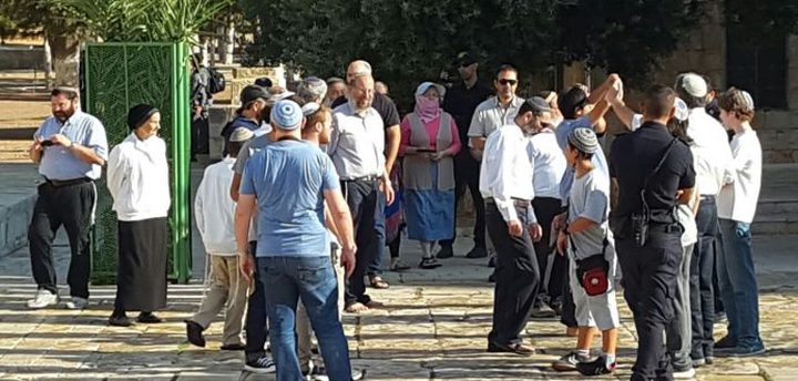119 مستوطنًا يقتحمون الاقصى