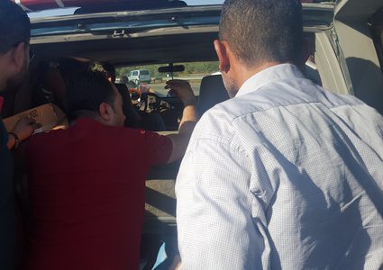 ست إصابات بحادث سير جنوب نابلس (صور)