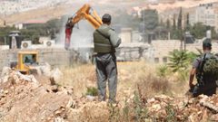 الاحتلال يوقف العمل في مدرسة شرق بيت لحم