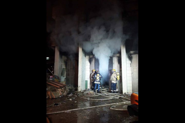 ارتفاع حصيلة الاصابات إلى 70..وهذا هو سبب اندلاع الحريق في مستودعات بنابلس