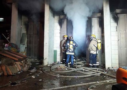 ارتفاع حصيلة الاصابات إلى 70..وهذا هو سبب اندلاع الحريق في مستودعات بنابلس