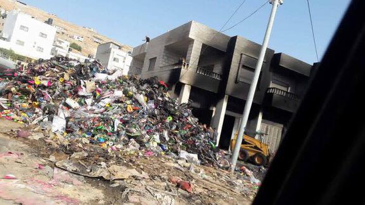 اطفائية بلدية نابلس توضح تفاصيل حريق المستودعات في نابلس