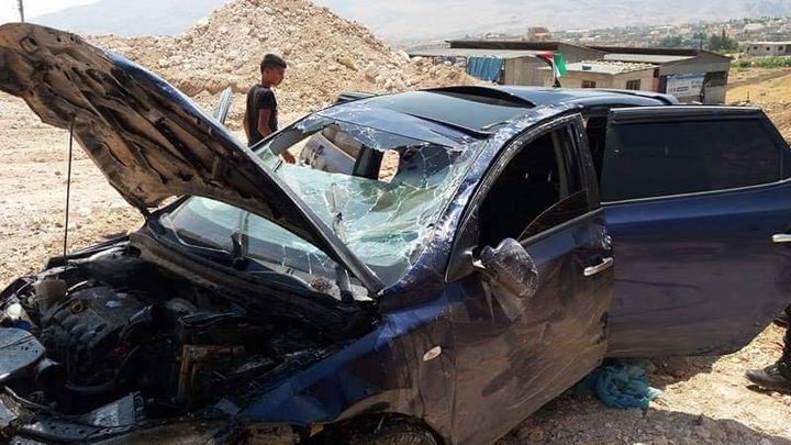 اصابة 12 مواطنا في حادثي سير منفصلين في محافظة نابلس