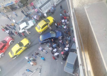خمس اصابات بحادث سير في شارع سفيان بنابلس