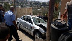 إصابة مواطنين بحادث انزلاق مركبة شمال طولكرم