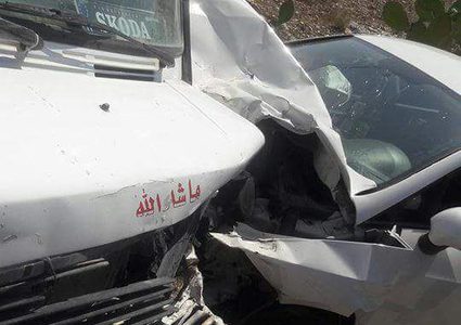 أربع إصابات بحادث تصادم مركبتين جنوب جنين