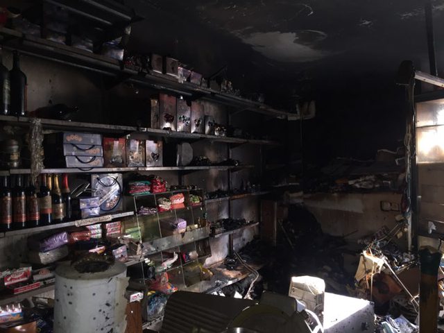 بالفيديو والصور:سرقة وحرق سوبر ماركت في بيت ساحور ‏