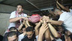 بيت لحم تشيع الشهيد الصالحي (فيديو)