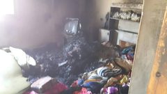بالصور: إندلاع حريق داخل منزل شمال القدس