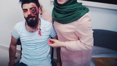 رغم قلة الإمكانات ..القدومي تبدع في فن المكياج السينمائي "فيديو"