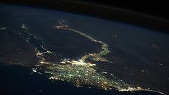 صورة لمصر من الفضاء