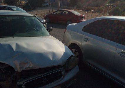 إصابة ثلاثة مواطنين بحادث تصادم شرق نابلس