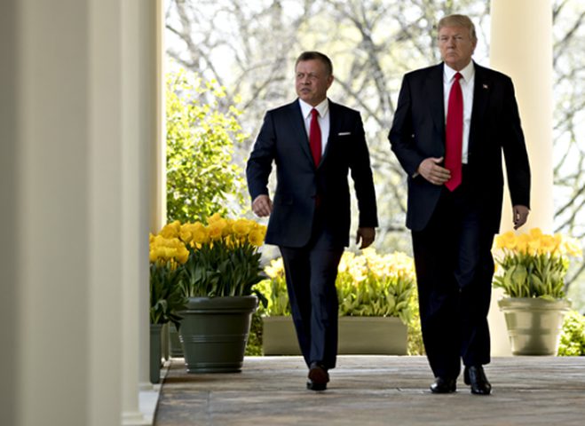 العاهل الأردني يلتقي ترامب