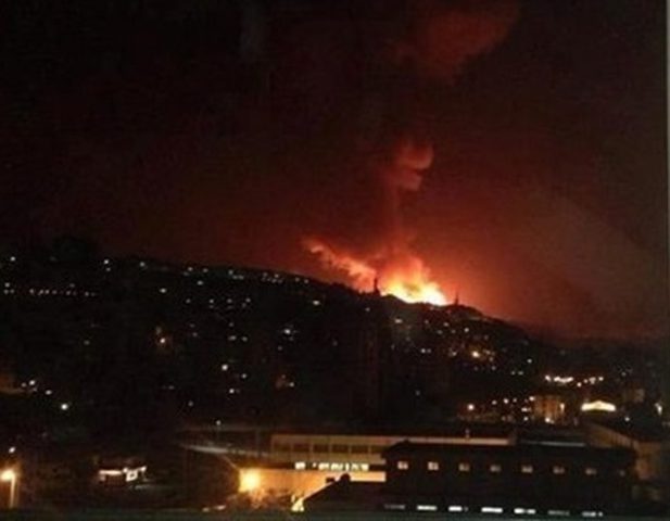 طائرات الاحتلال تقصف محيط مطار دمشق الدولي