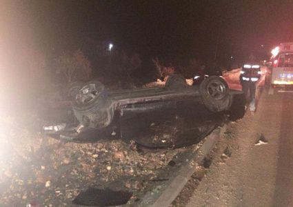 أربع إصابات بحوادث سير منفصلة في عدة مناطق بنابلس