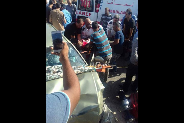 ثلاث إصابات بينها خطيرة بحادث سير جنوب جنين