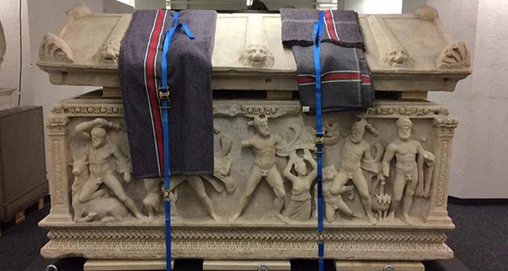 تابوت هرقل الحجري يعود إلى تركيا بعد غياب عقود