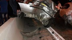 إصابة ثلاثة مواطنين بحادث سير شمال سلفيت