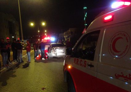 إصابات بحوداث سير ودهس في نابلس