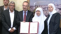 احتفال جامعة النجاح بتخرج الأسير أحمد سلمان