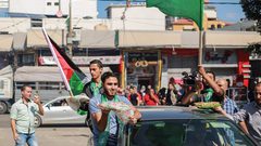 بالصور| أجواء المصالحة من ساحة الجندي المجهول في غزة