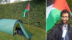 متضامن سويدي سيصل إلى فلسطين مشيًا على الأقدام