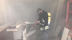 الدفاع المدني يخمد حريقاً في منجرة