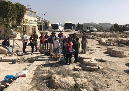 الاحتلال يمنع بلدية سبسطية ووزارة الآثار من تنفيذ أعمال ترميم(صور)