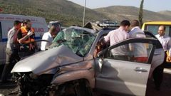 إصابة مواطنين بحادث قرب سلفيت