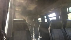 احتراق حافلة روضة أطفال في طولكرم (صور)