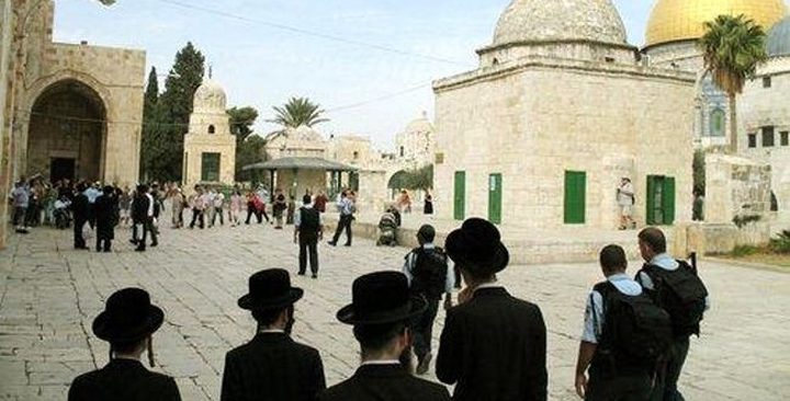 قطعان من المستوطنين يقتحمون الأقصى