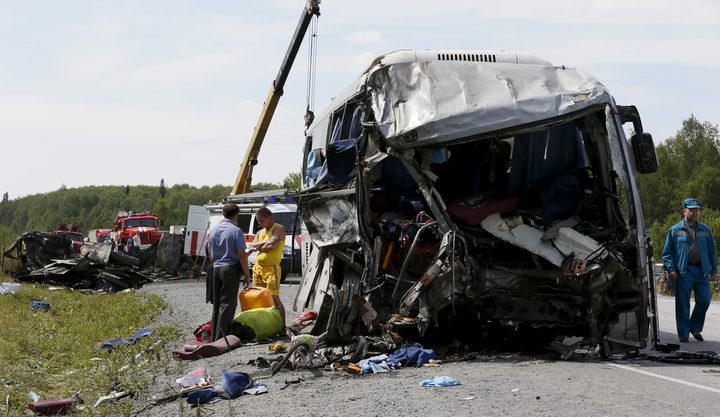 مصرع 9 أشخاص وإصابة 23 في حادث سير بروسيا