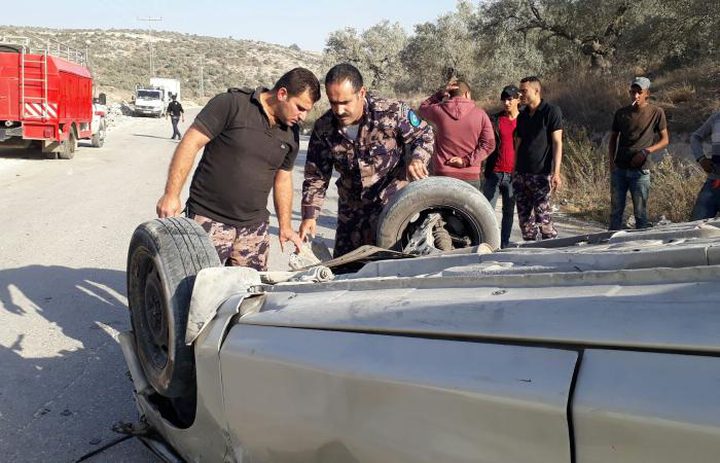 أربع إصابات بحادث سير جنوب جنين