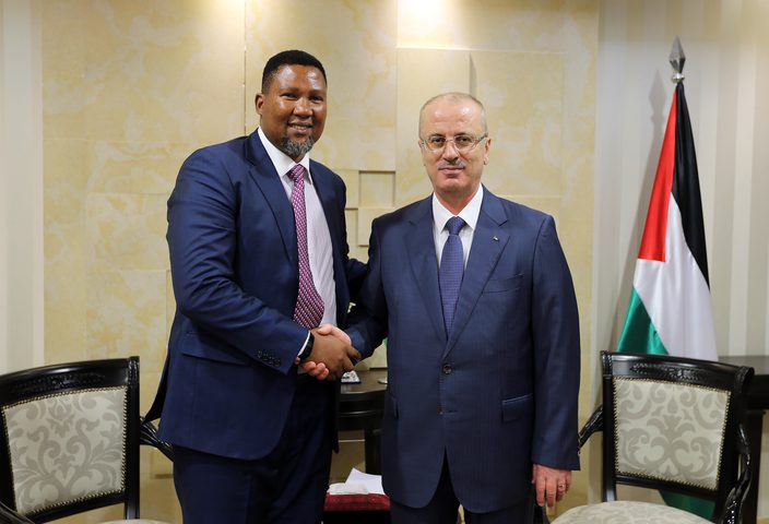 الحمد الله يستقبل حفيد الزعيم الراحل مانديلا