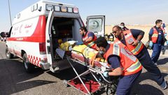 إصابة مواطنة إثر حادث على طريق وادي النار