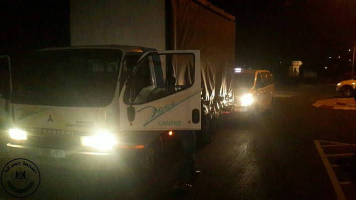 ضبط شاحنة على متنها 3 خزانات سولار